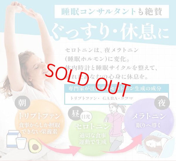 画像7: 【心療内科医監修】幸せホルモン セロトニンサプリ GABA ラフマ トリプトファン 睡眠 ストレス 腸活 鬱 イライラ 腸内環境 脳腸相関  メンタル 便秘 腸内フローラ ダイエット 女性 男性 熟睡 セロトニン サプリメント ギャバ 自律神経 クリックポスト送料無料 (7)